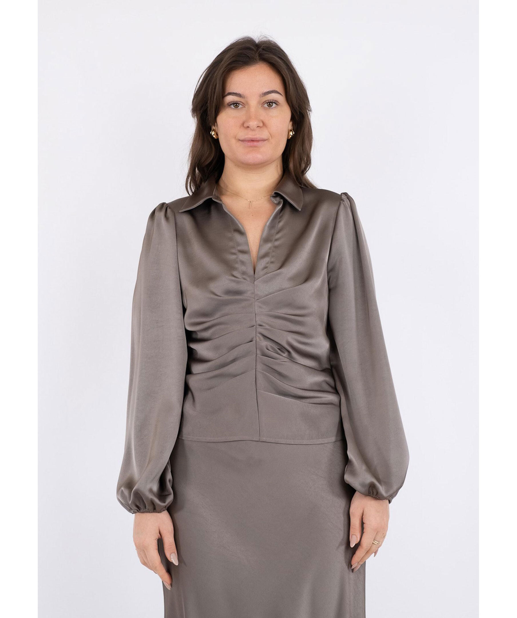 Mille Heavy Sateen Blouse