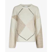 Inga check fluff knit