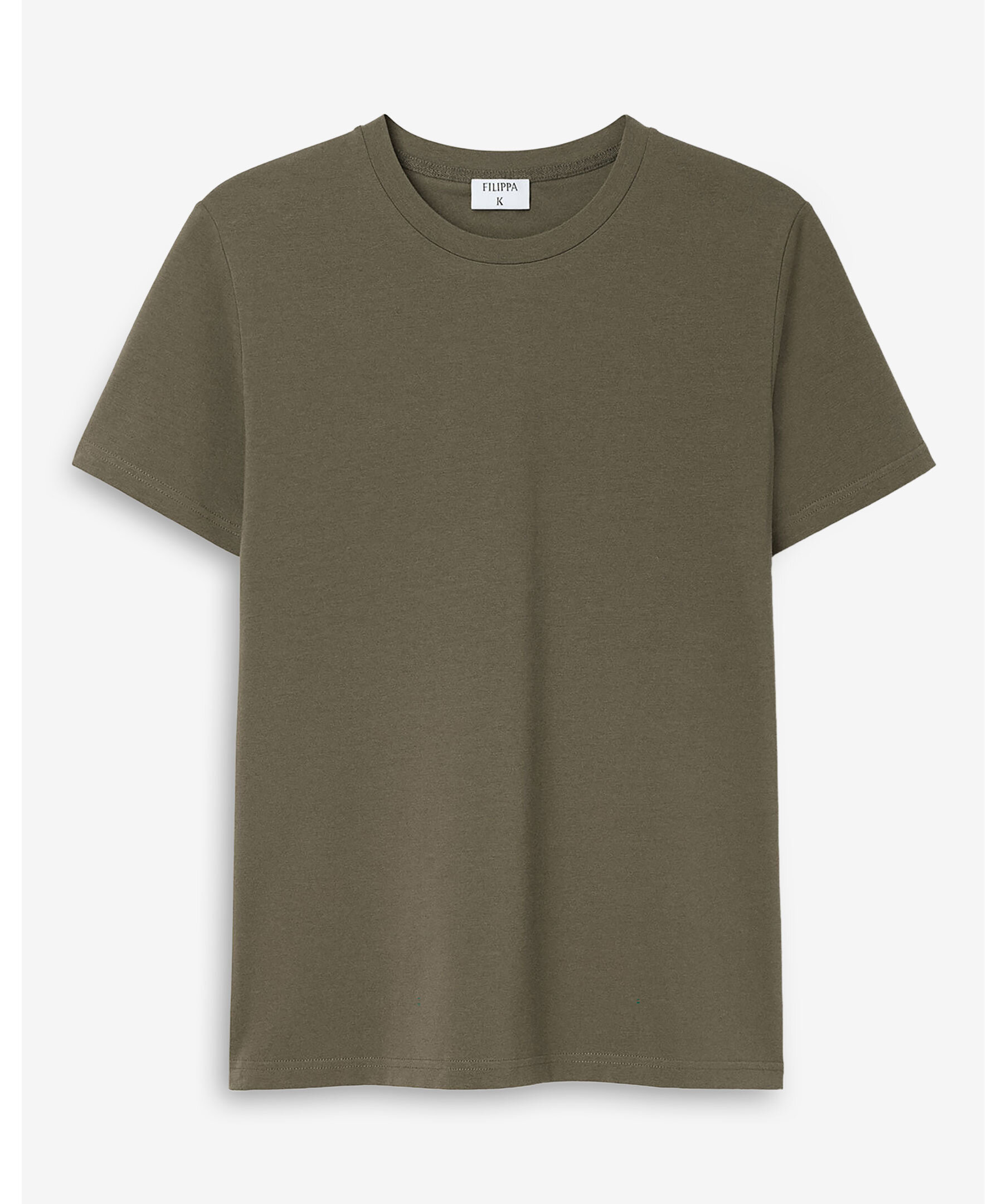 Stretch cotton tee