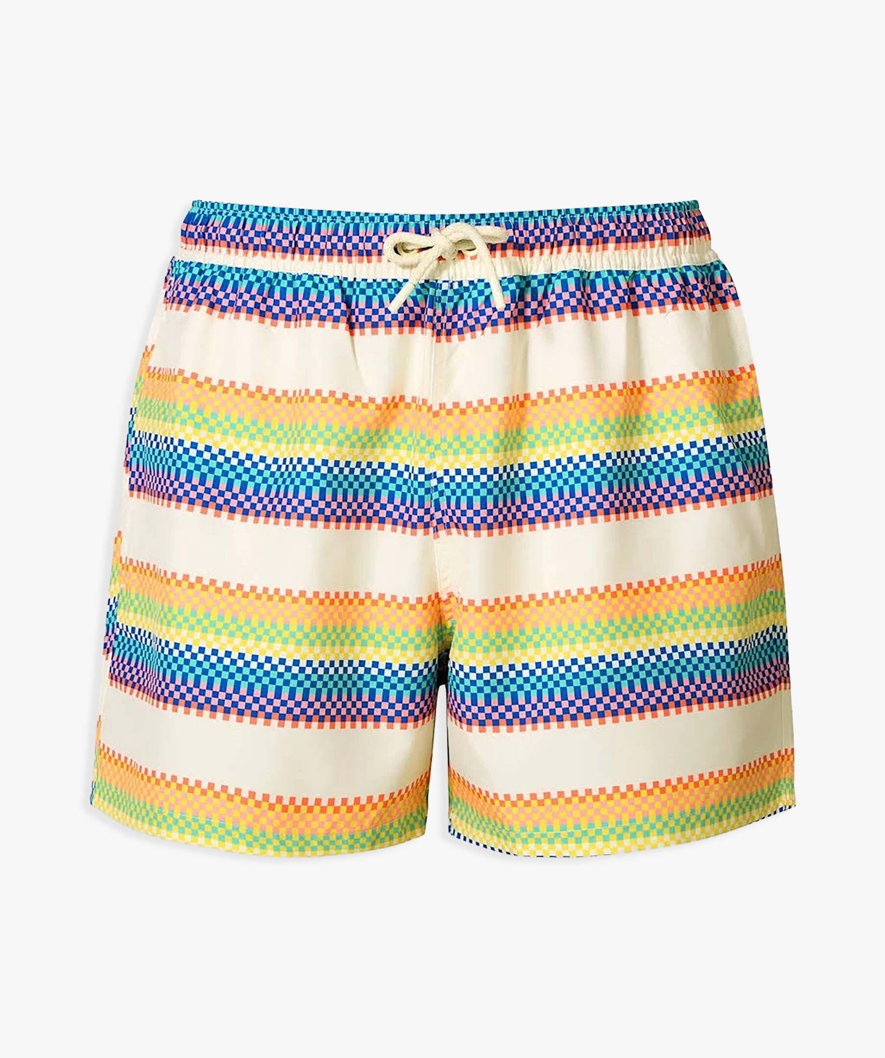 Borg Print Swim Shorts