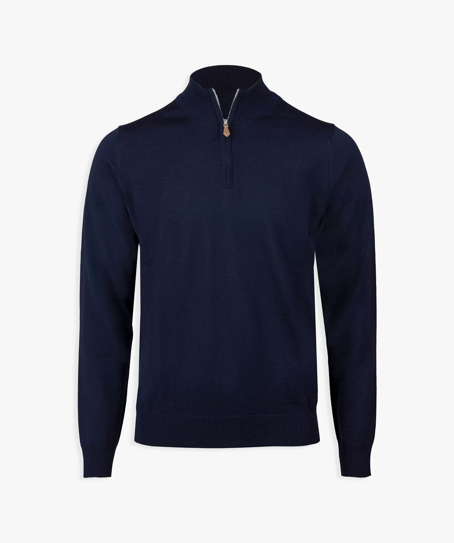 Merino wool half zip