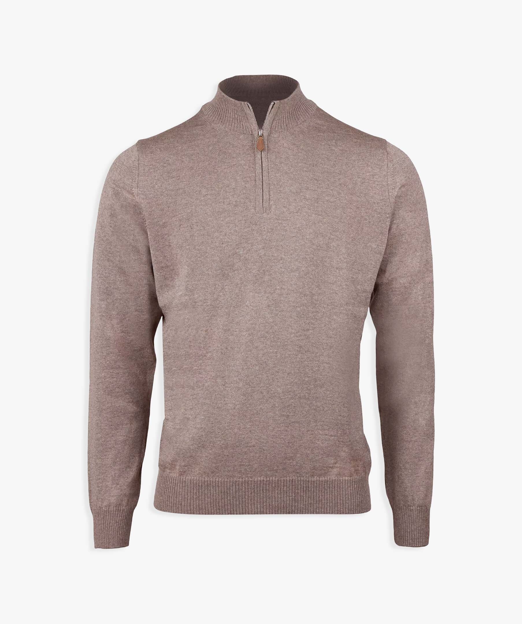 Merino wool half zip