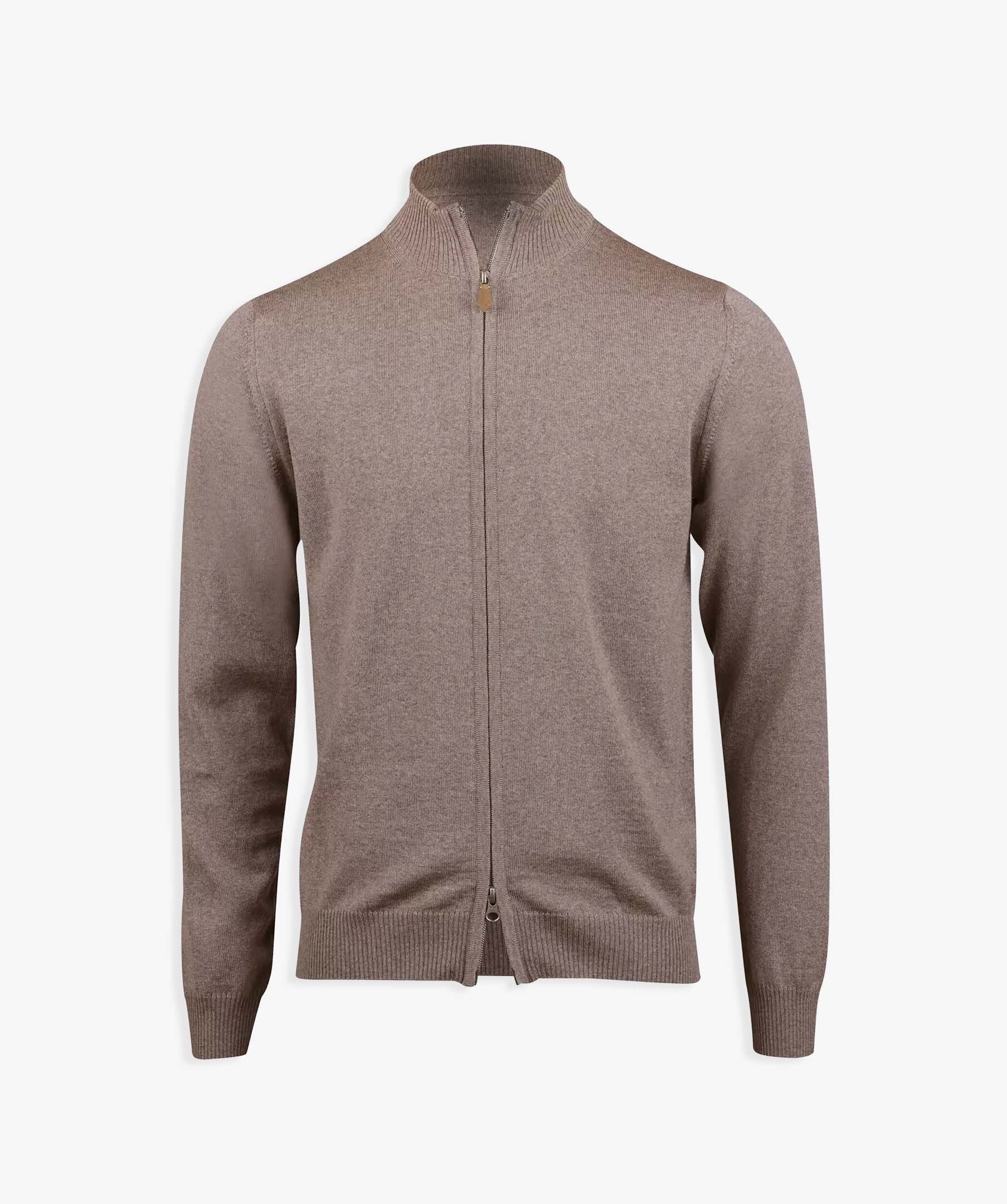 Zip cardigan merino
