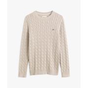 Cotton cable c-neck