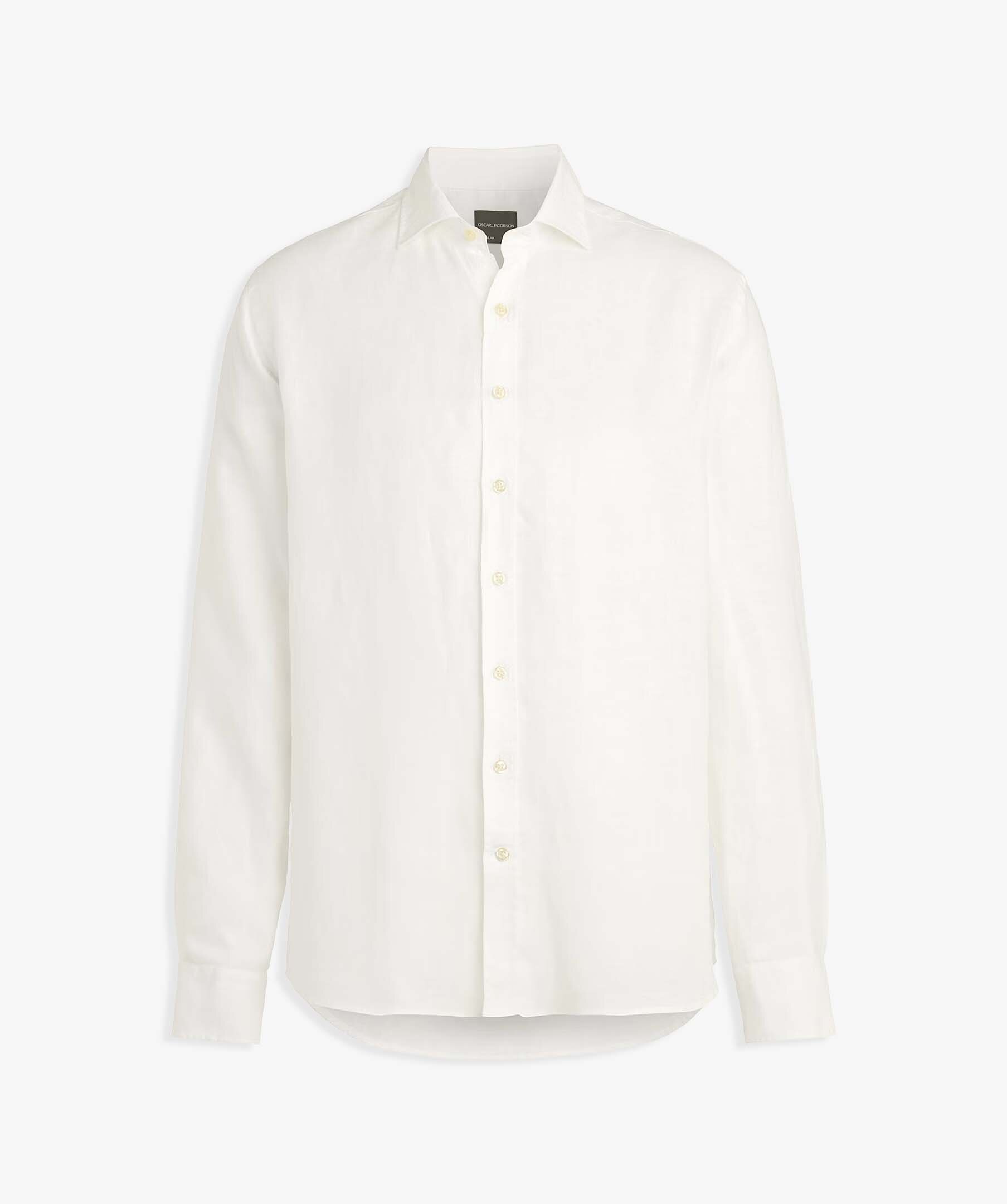 Reg Fit Cut Away Linen Shirt