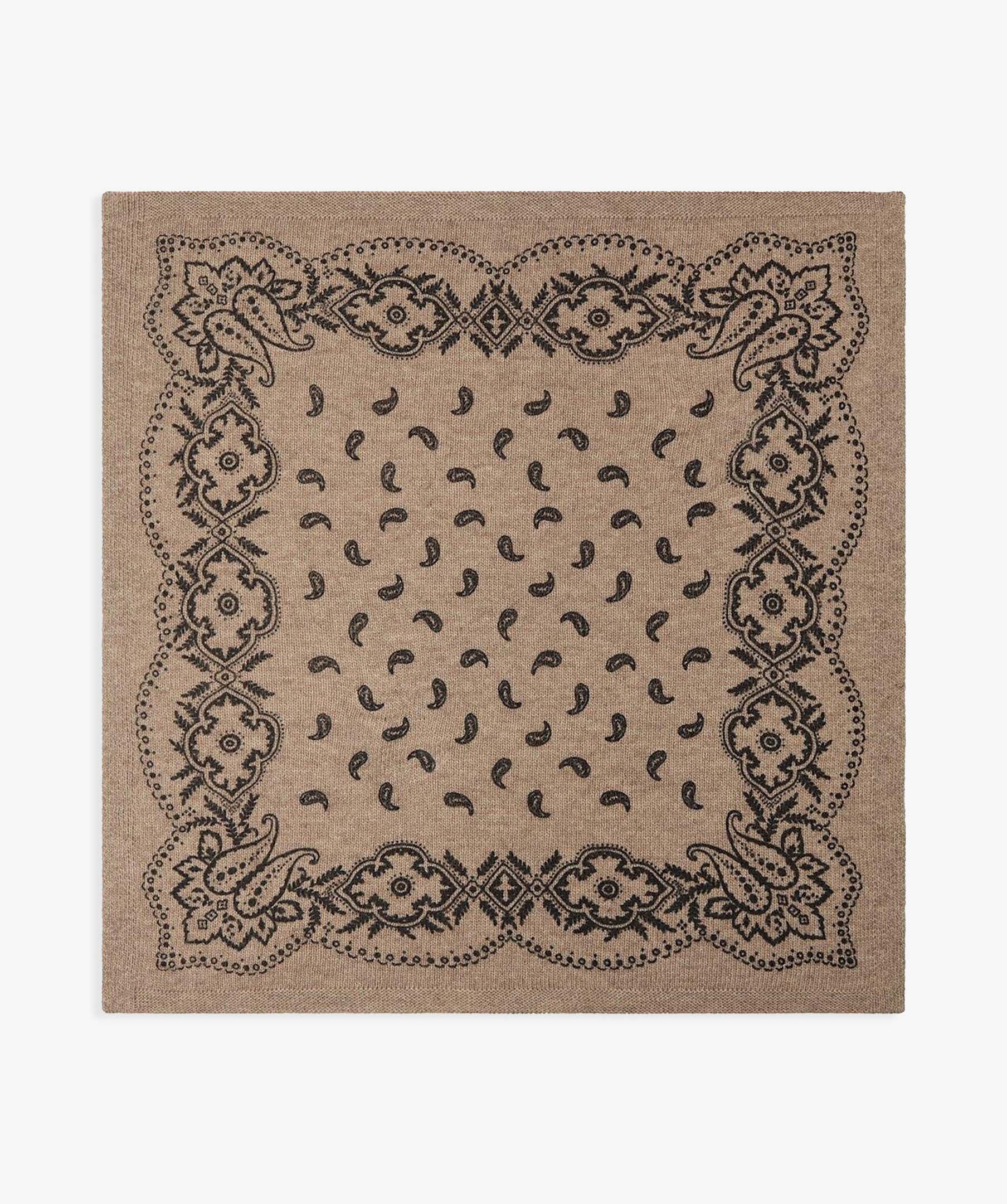 Adelina Paisley Knit Scarf