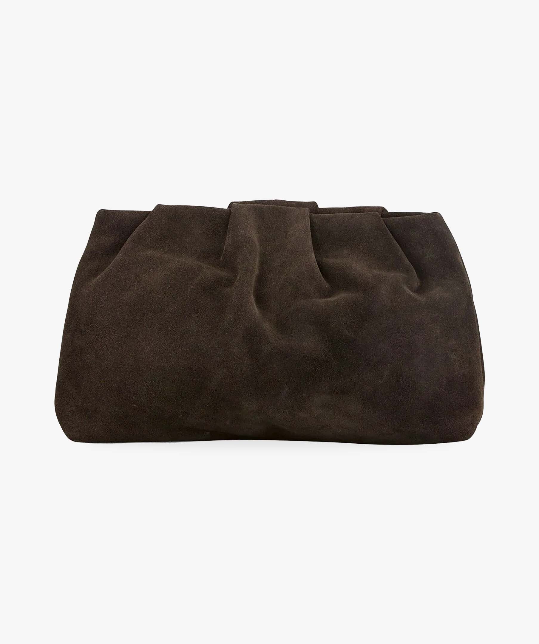 Suede Clutch Bag