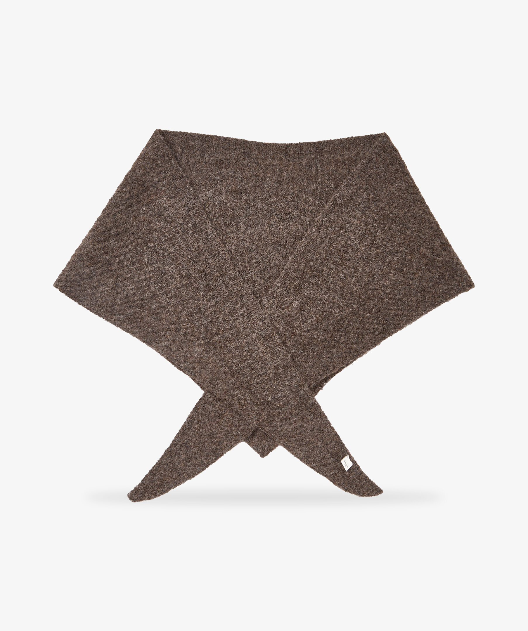 Alpaca-wool Triangle Scarf