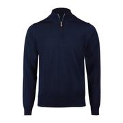 Merino wool half zip