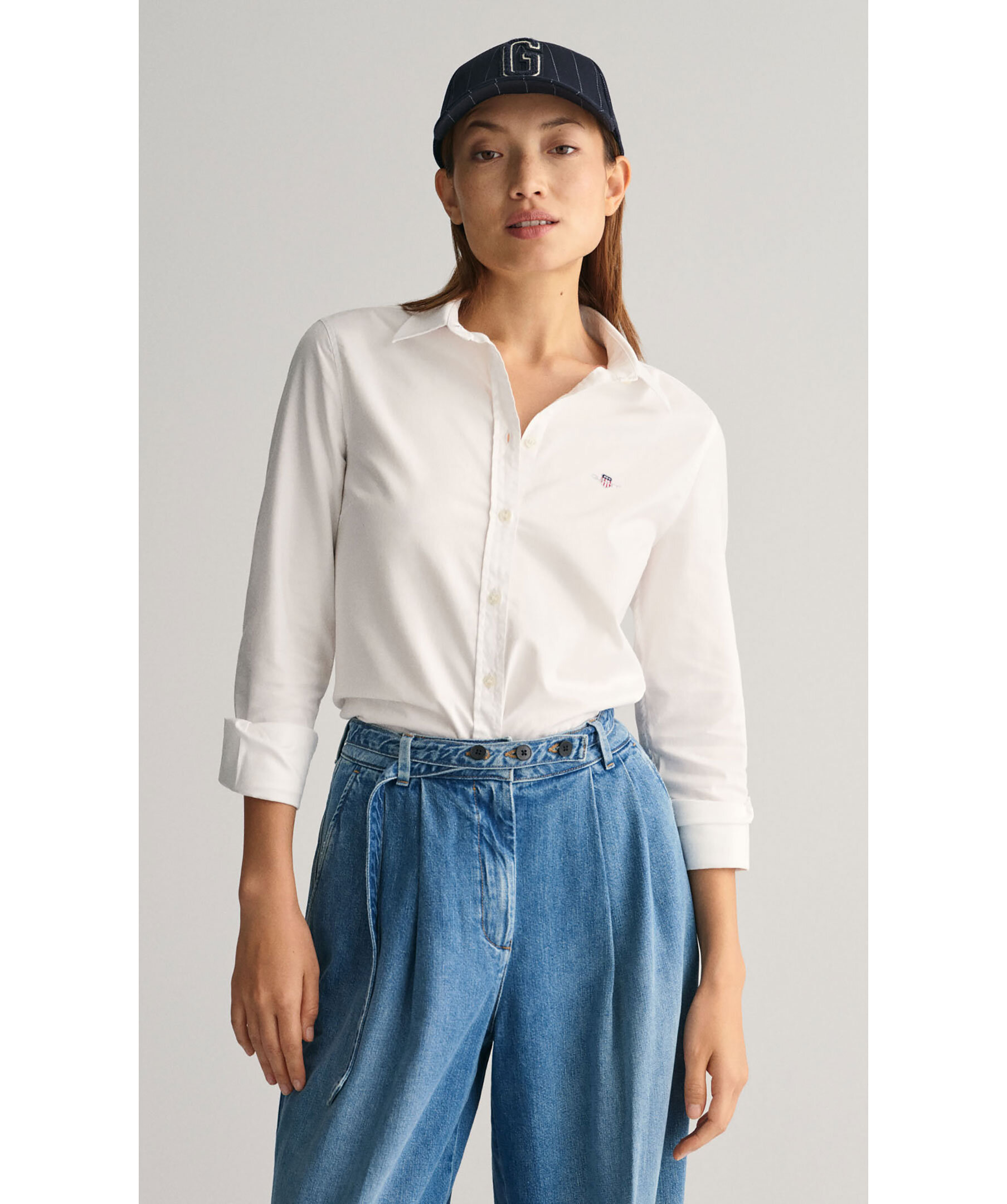 Slim stretch oxford shirt