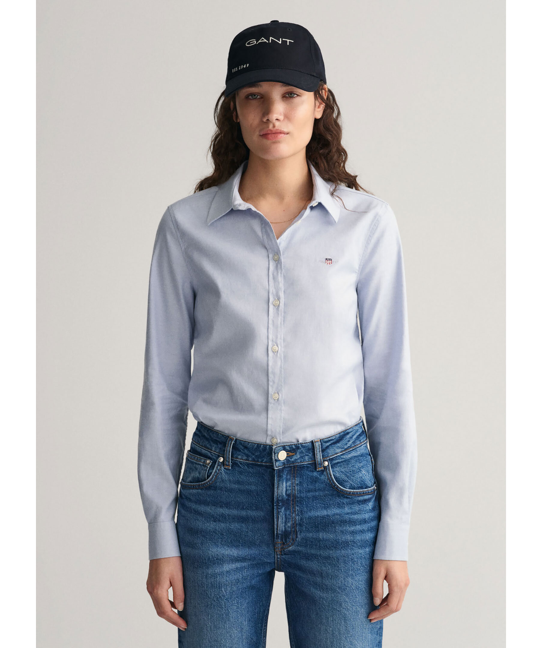 Slim stretch oxford shirt