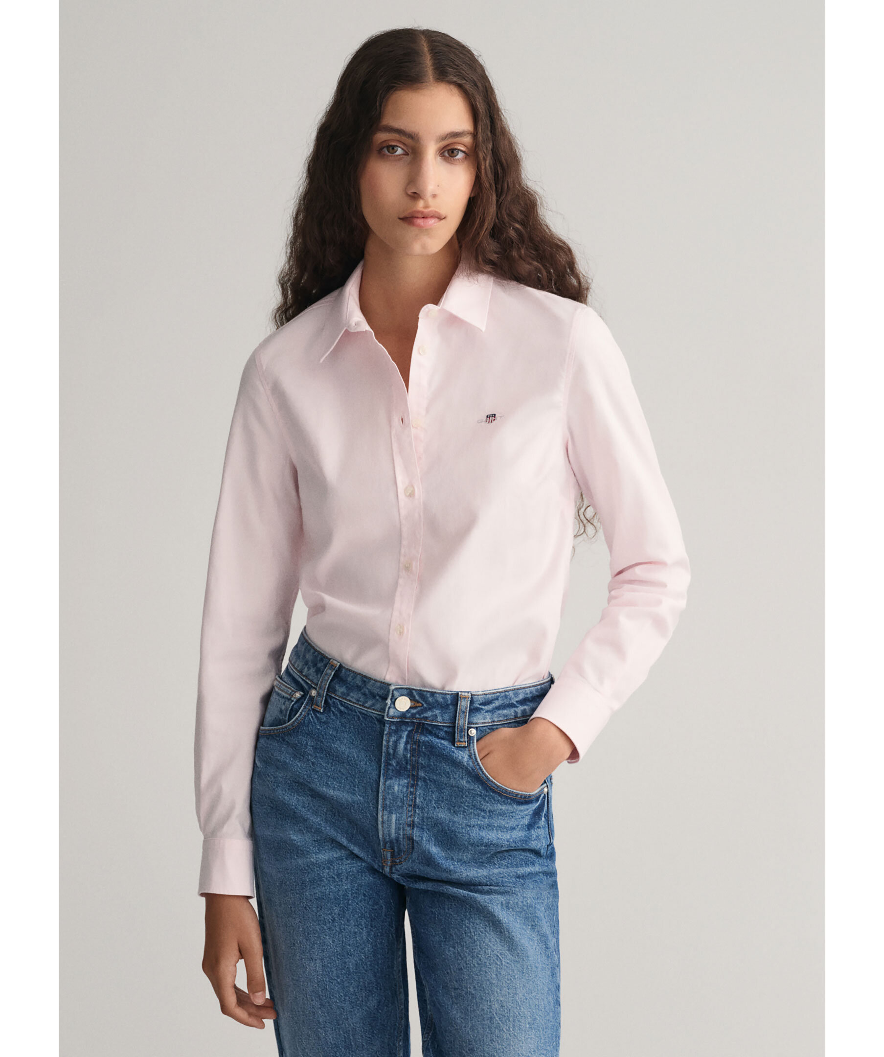 Slim stretch oxford shirt