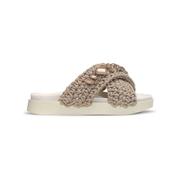 Woven stones slipper