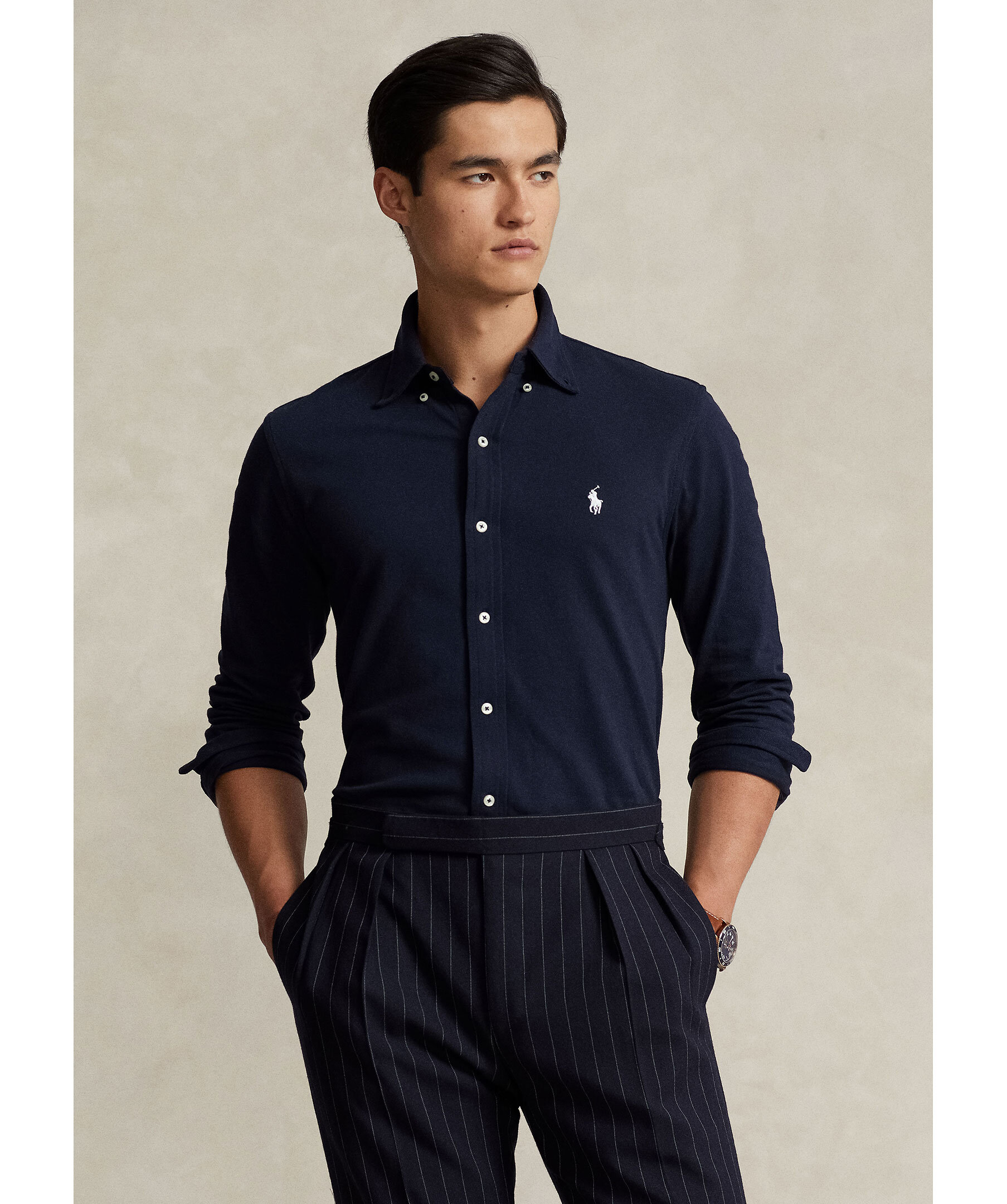 Featherweight mesh shirt