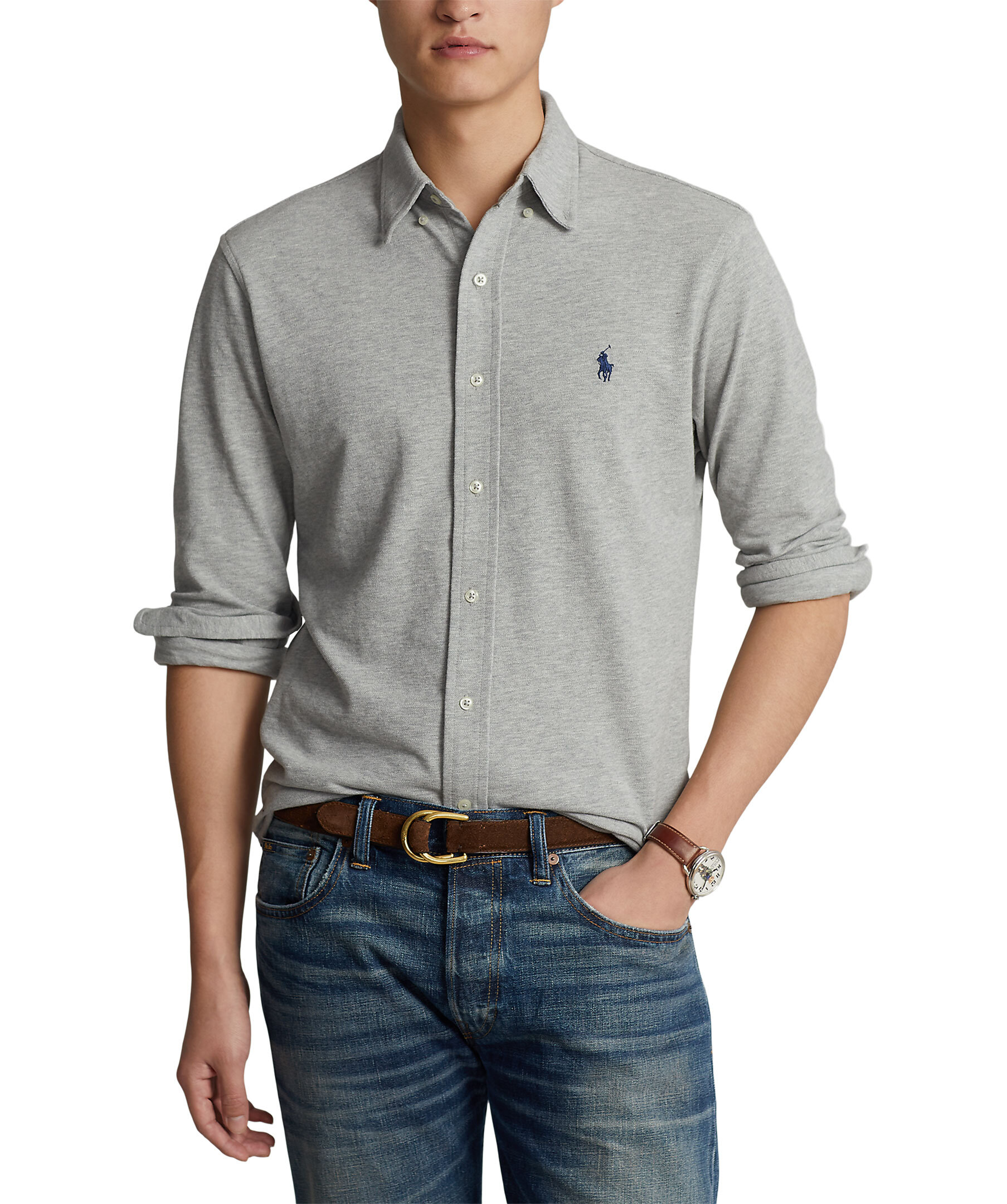 Featherweight mesh shirt