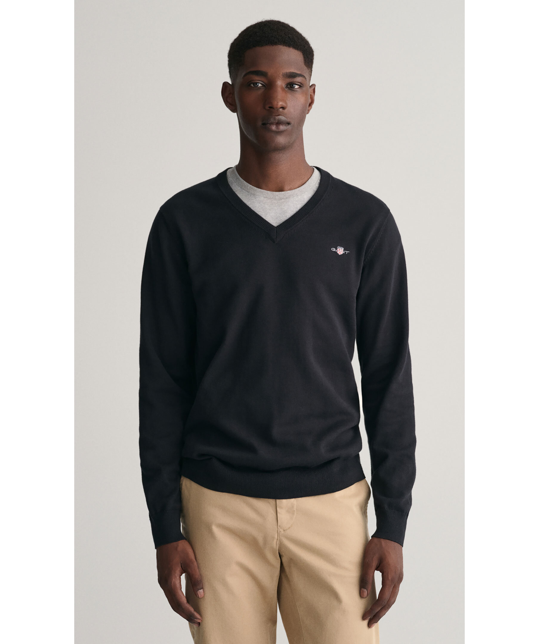 Classic cotton v-neck