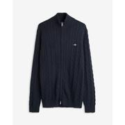 Cotton Cable Zip Cardigan