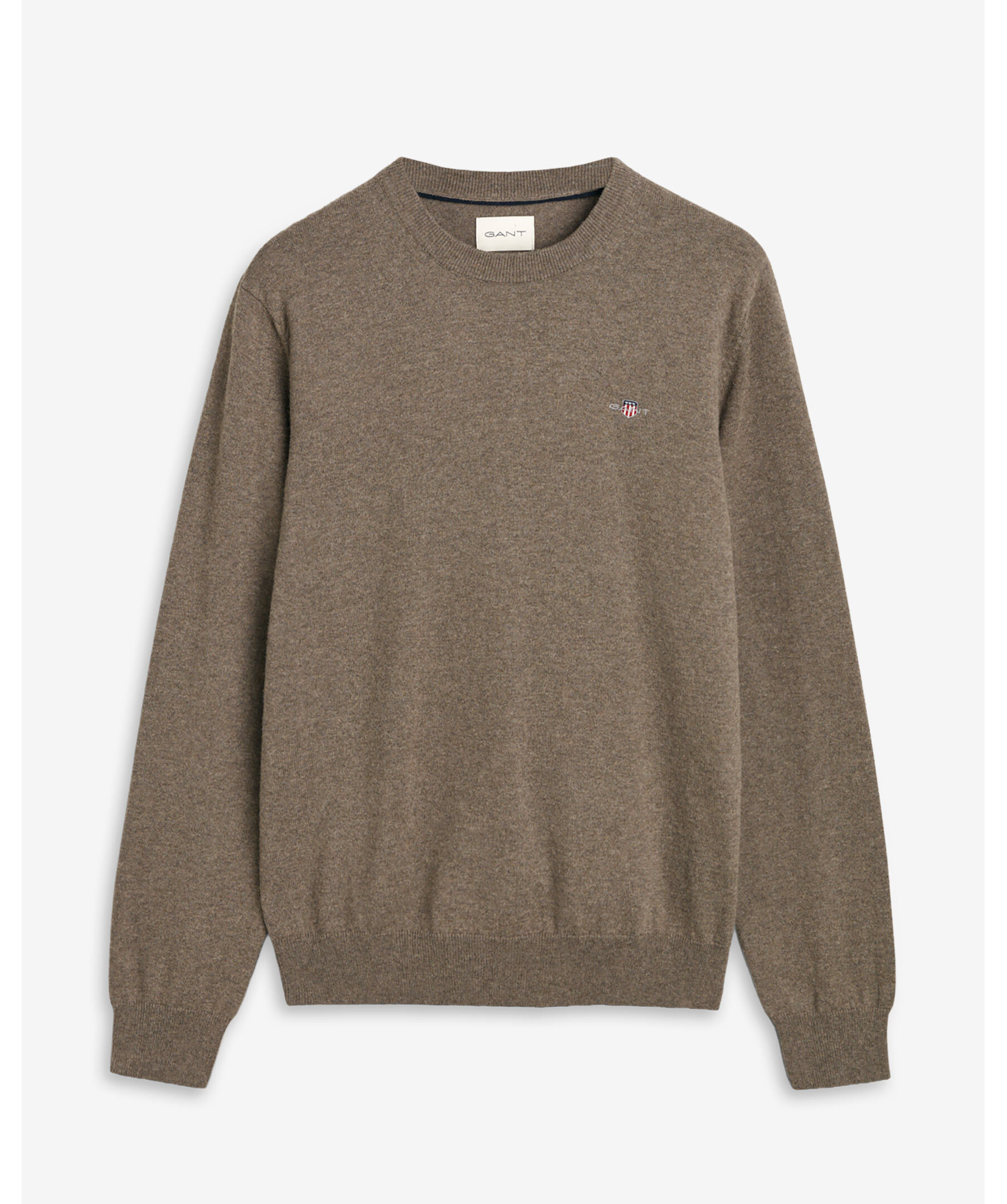 Cotton/wool c-neck