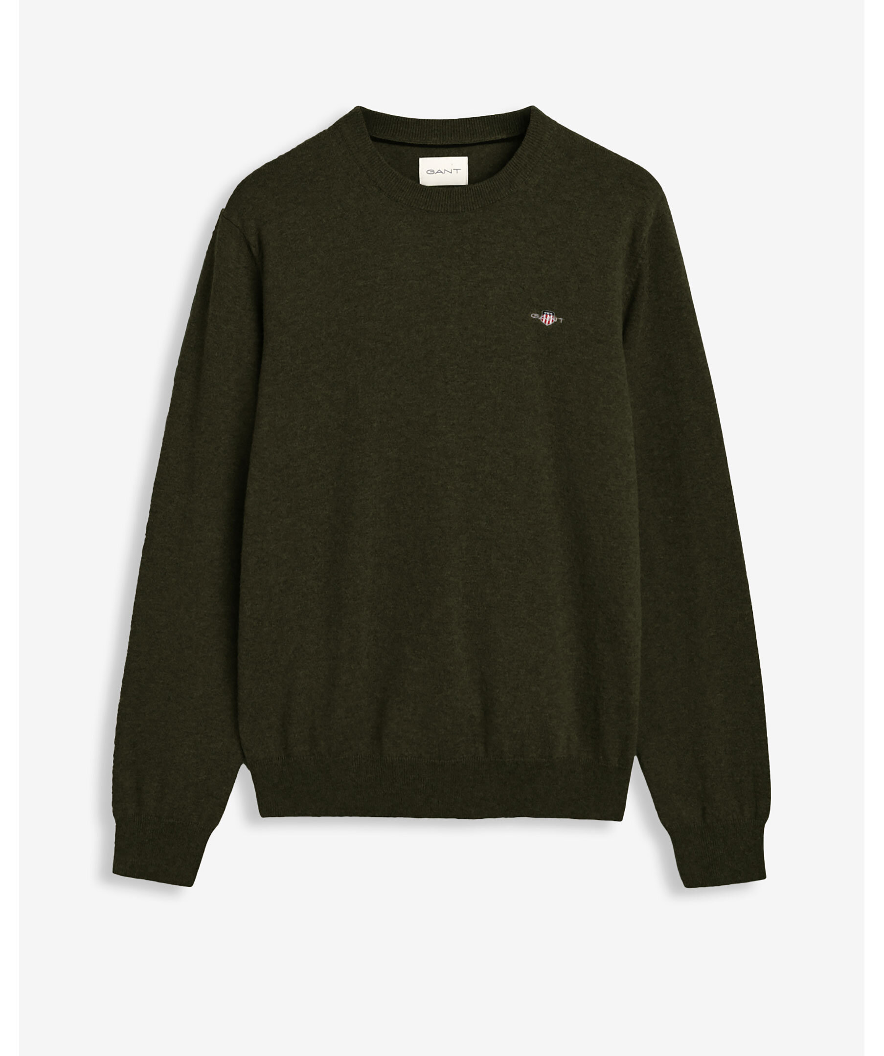 Cotton/wool c-neck