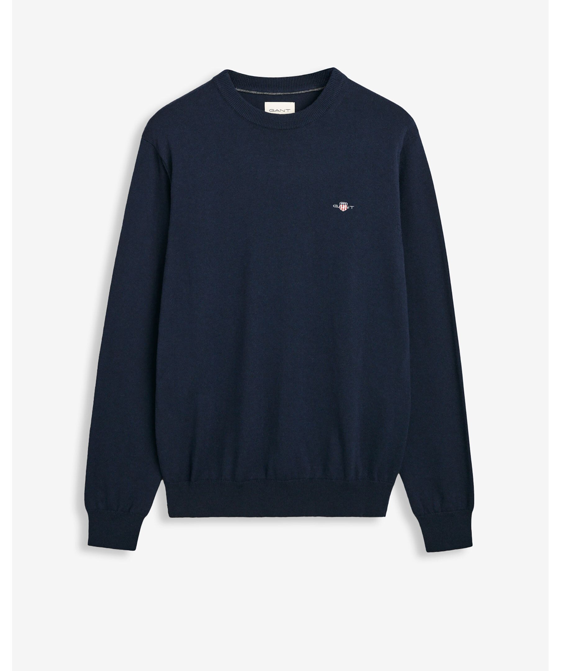 Cotton/wool c-neck