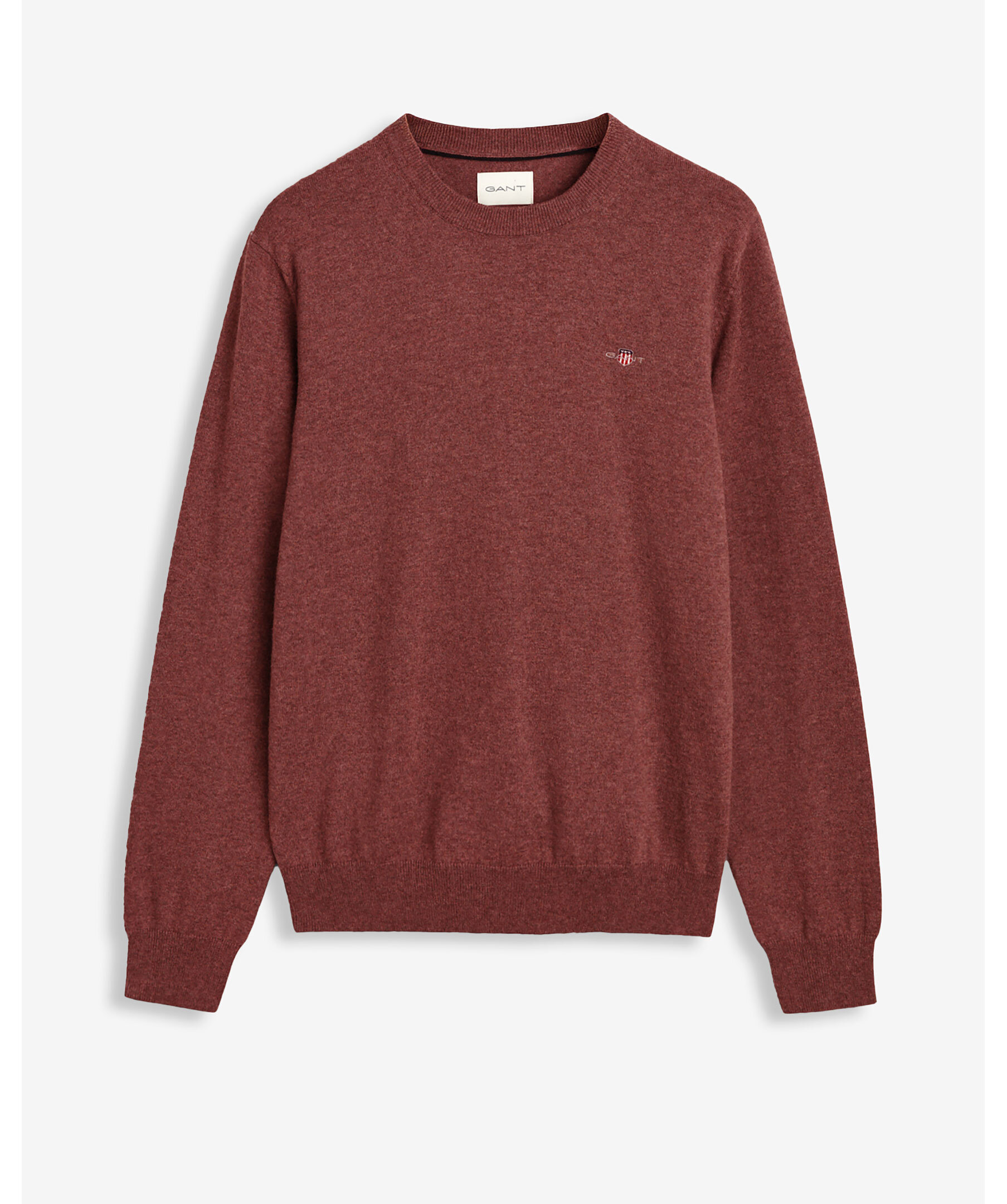 Cotton/wool c-neck