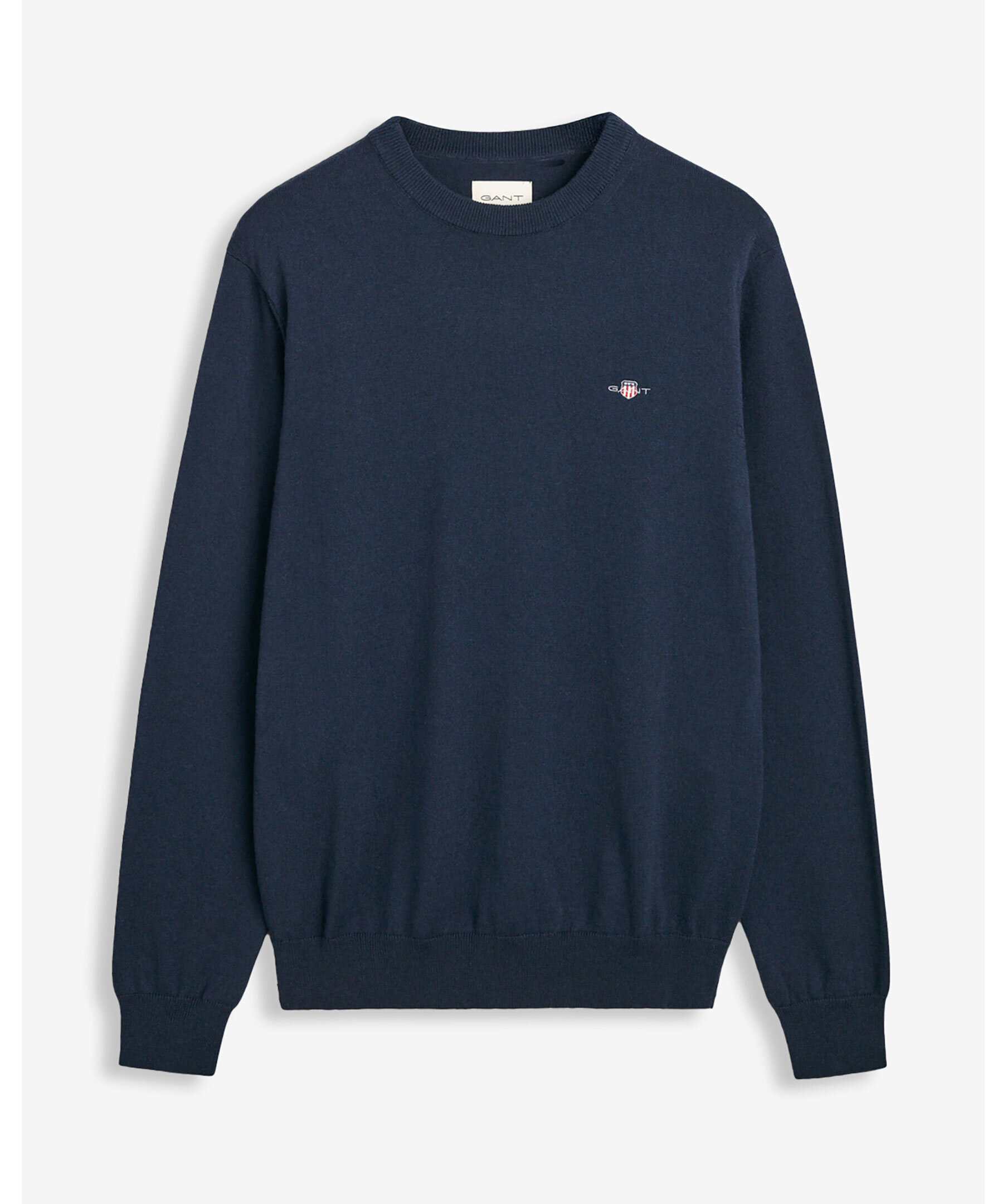 Cotton/wool c-neck