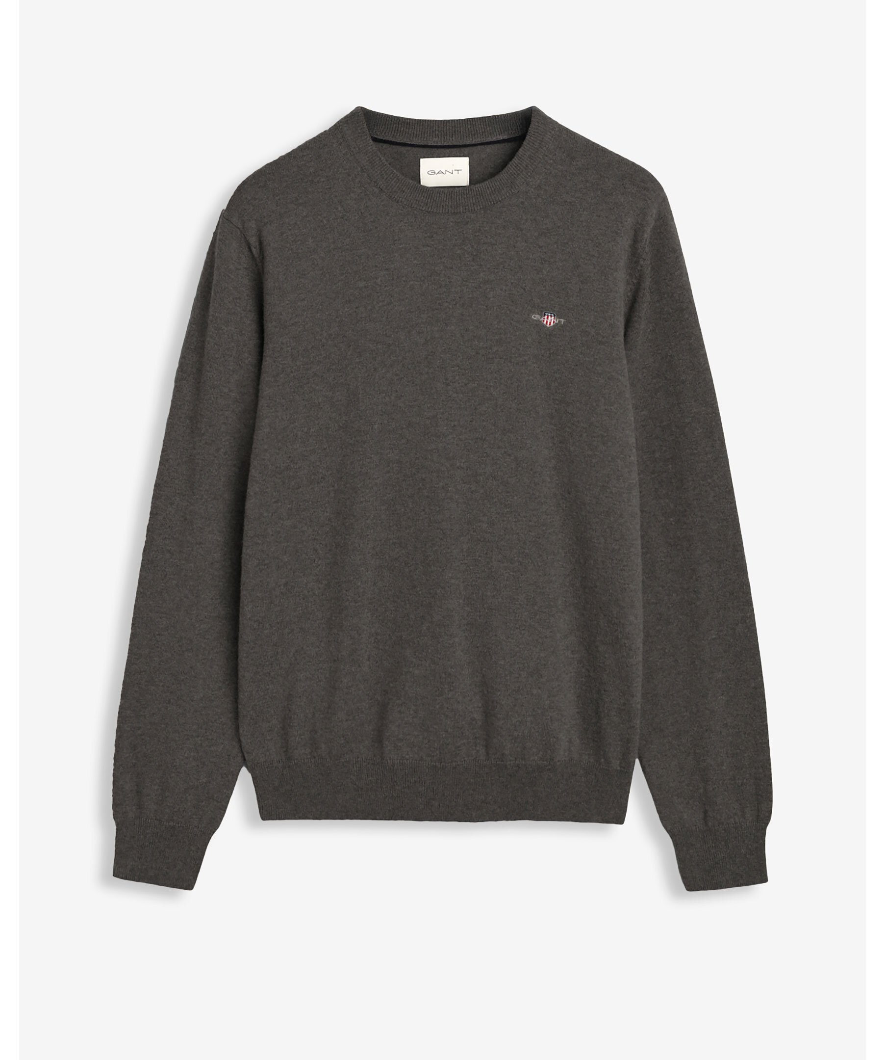 Cotton/wool c-neck