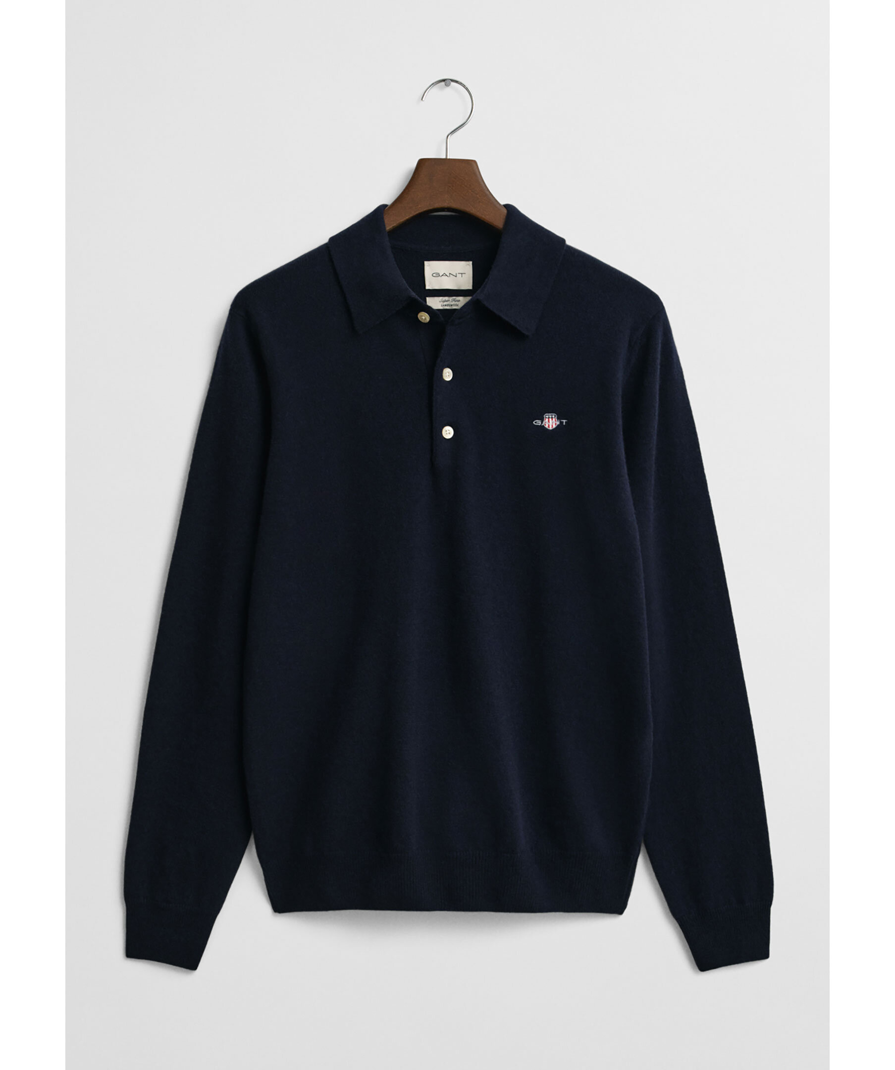 Superfine lambswool polo