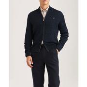 Merino Cable Zip Cardigan