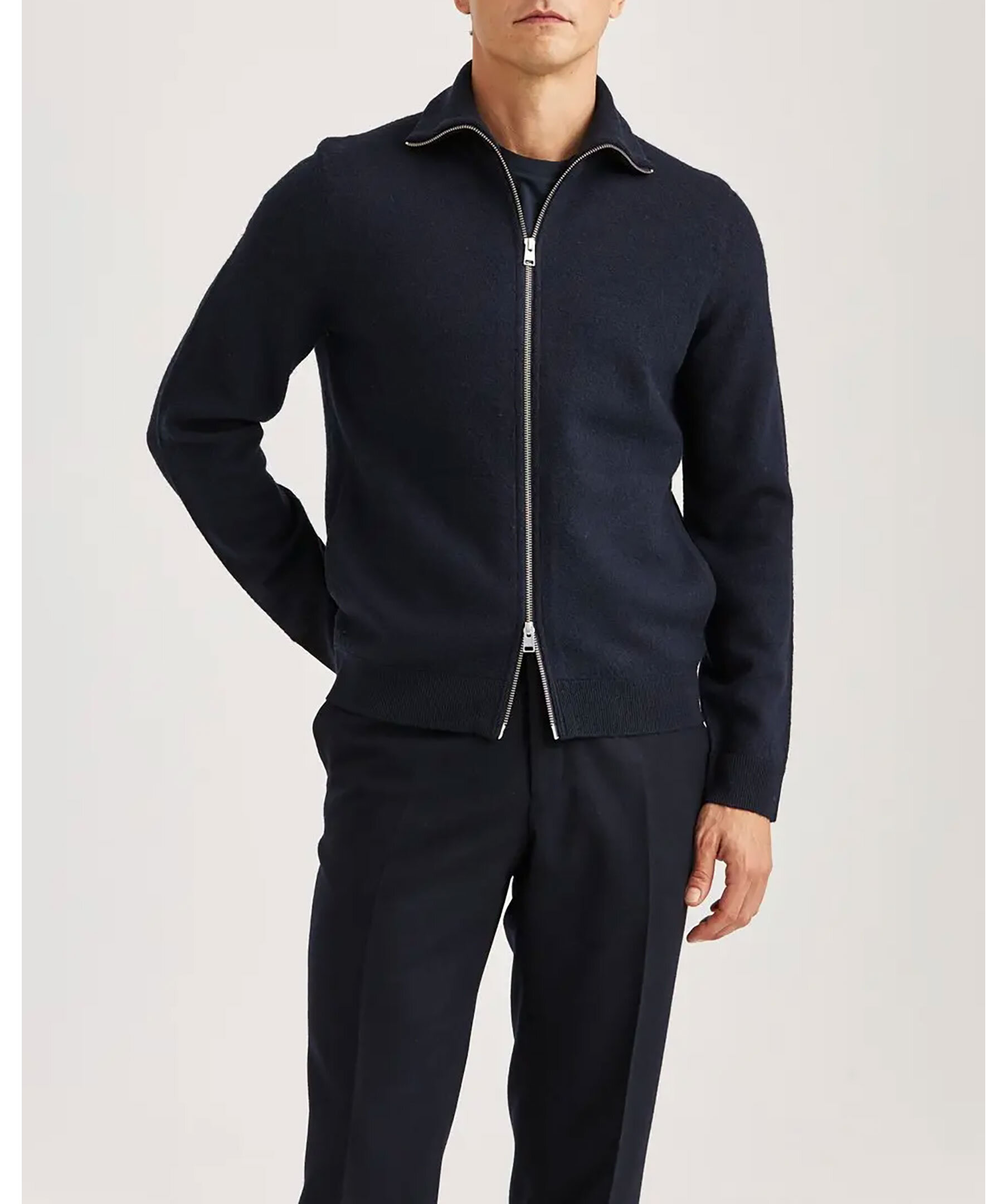 Corke knitted zip jacket