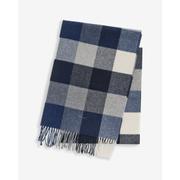 Wool multi checked scarf