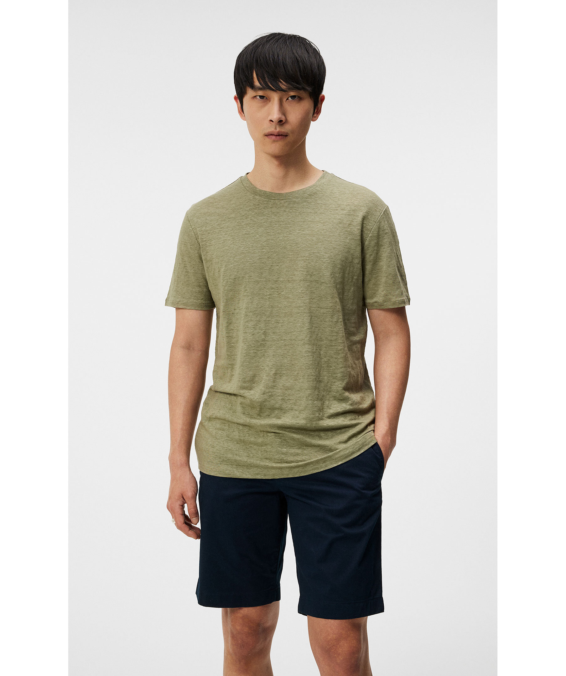 J.LINDEBERG｜ (COMA LINEN TEE (FMJT13551-M418)) Coma Linen T-shirt