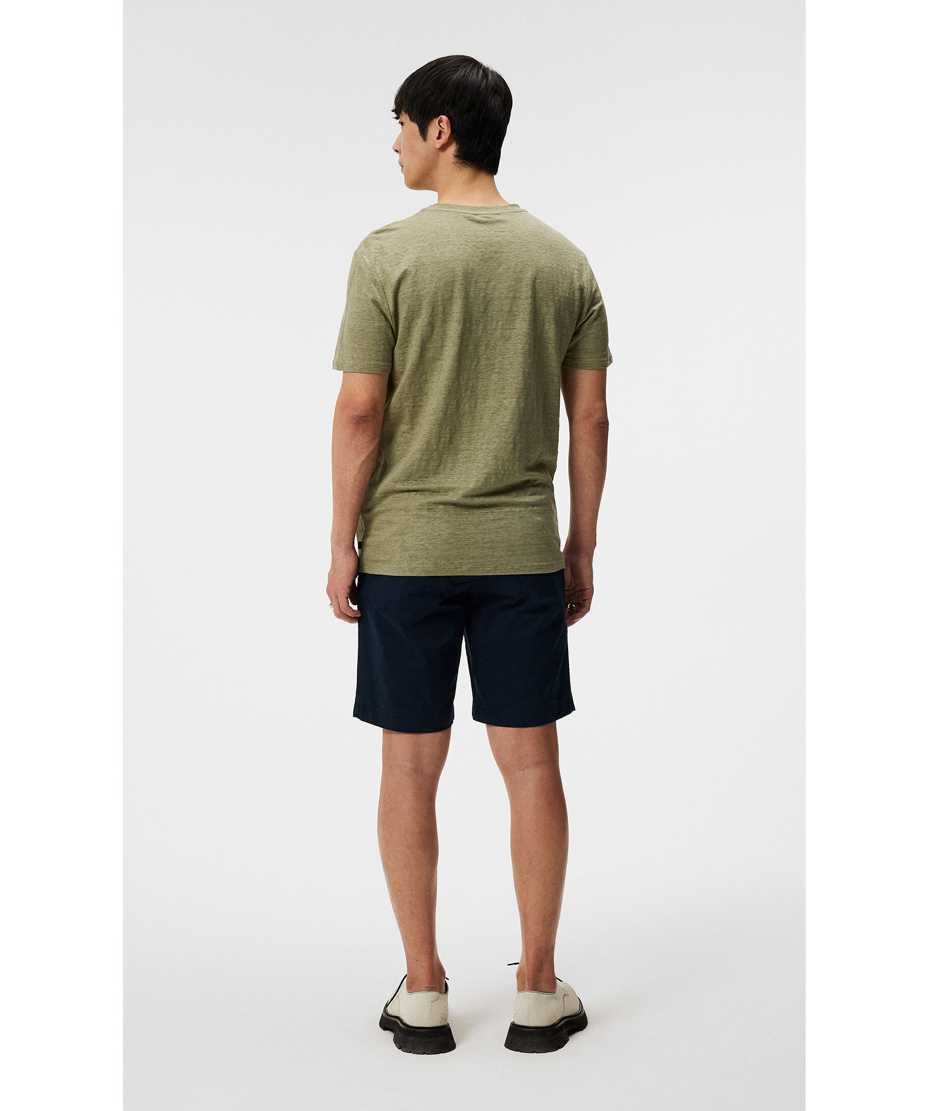 J.LINDEBERG｜ (COMA LINEN TEE (FMJT13551-M418)) Coma Linen Tee / Moonbeam – J.Lindeberg