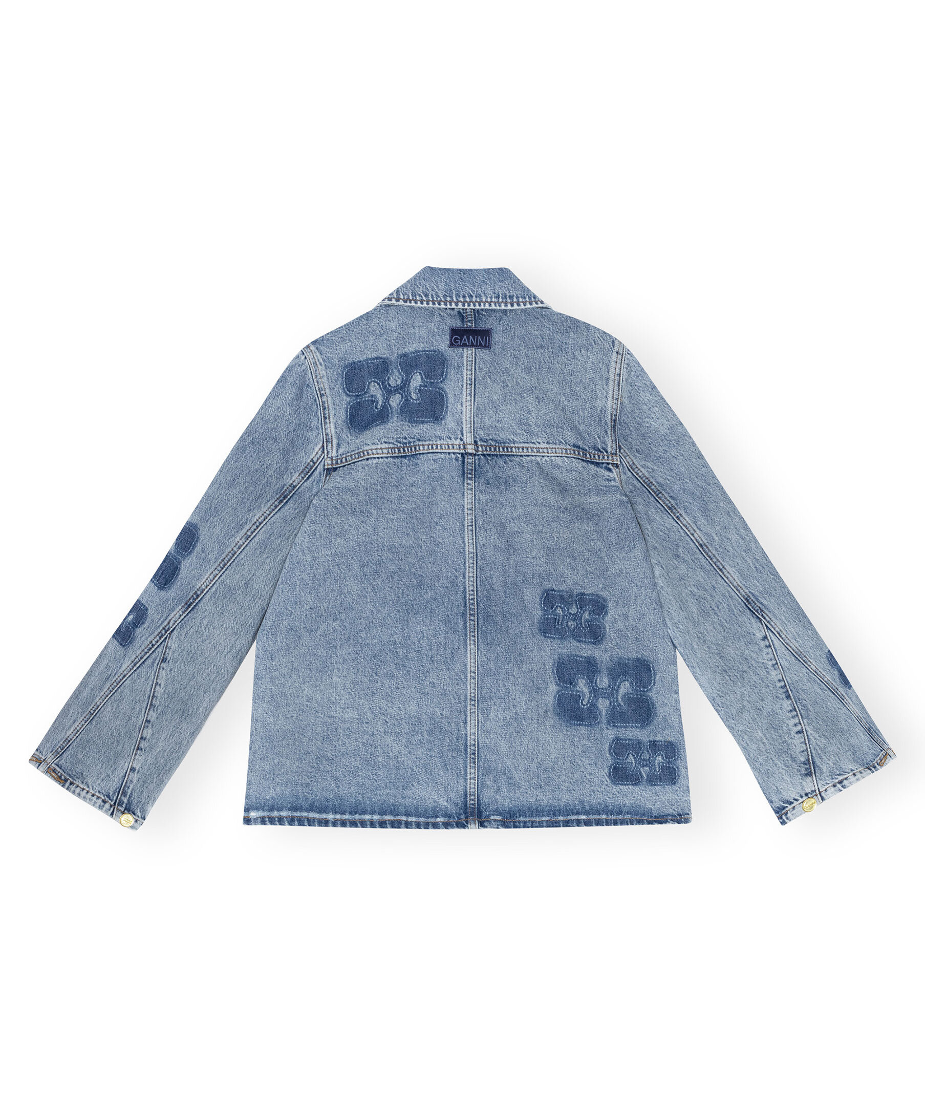 Handla Patch Denim Jacket, Ljusblå hos bestofbrands.com