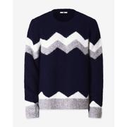 Intarsia Zig Zag Crew